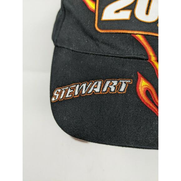 Tony Stewart #20 Strapback Hat Embroidered Flames Winners Circle NASCAR - Picture 4 of 12